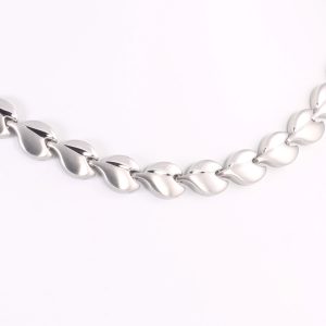Collier Tulpe in Silber