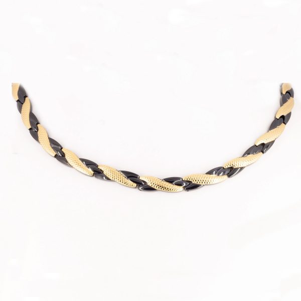 Collier Verbundenheit in Schwarz und Gold – Bild 2