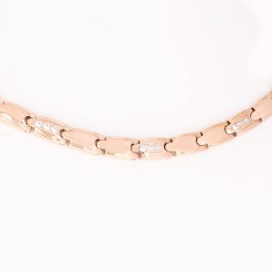 Collier Die Begleiterin in Rosegold mit Zirkonia