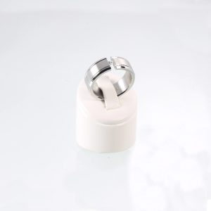 Magnetring Style 6 in silber mit Zirkonia