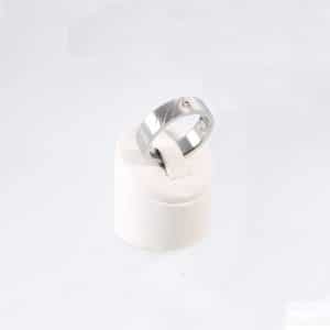 Magnetring Style 7 in silber mit Zirkonia