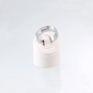 Magnetring Style 10 in silber mit Zirkonia