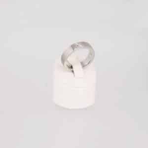 Magnetring Style 13 in Silber mit Zirkonia - 2te Chance