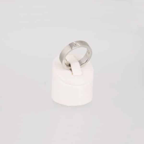 Magnetring Style 13 in silber mit Zirkonia