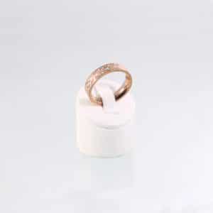 Titan-Energiering Style 50 rosegold mit Zirkonia