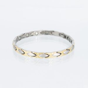 Titanarmband Ewige Liebe in Bicolor