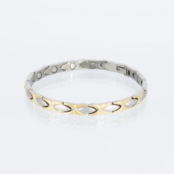Titanarmband Ewige Liebe in Bicolor