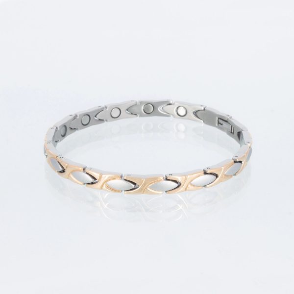 Titanarmband Ewige Liebe in Rosegold und Silber