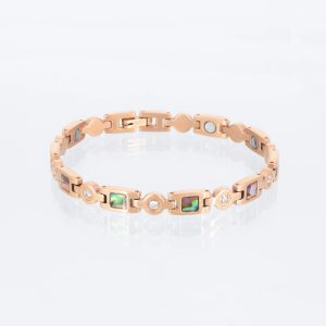 Titanarmband Rosegoldenes Meeresrauschen