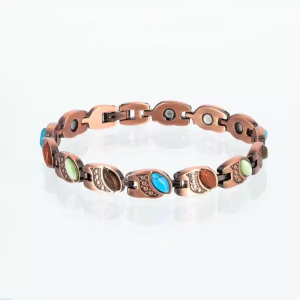 Kupferarmband Flower Power 3