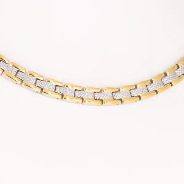 Collier Spur in Gold und Silber