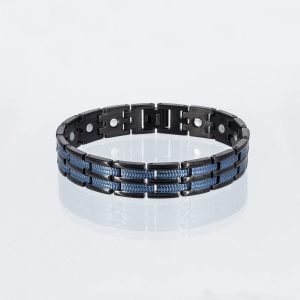 Titanarmband Rallye in Schwarz und Blau - 2te Chance