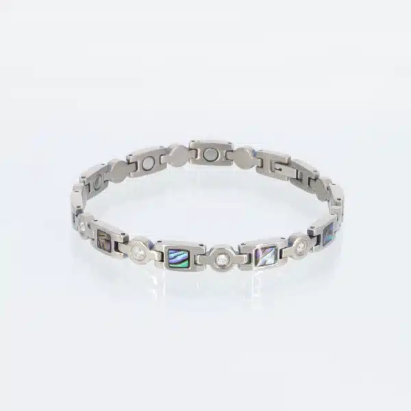 Titanarmband Silbernes Meeresrauschen