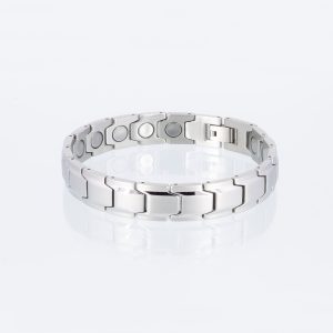 Silbernes Powerarmband mitextrastarken Magneten