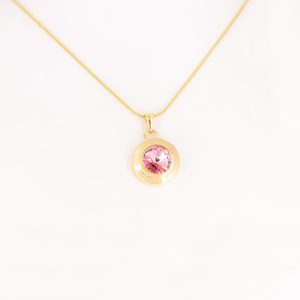 Magnetanhänger Stilles Glück in Gold und Rosa