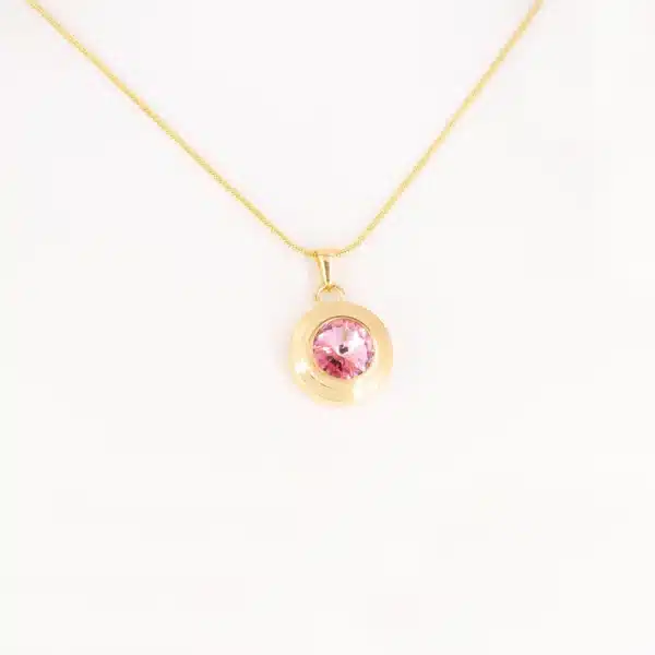 Magnetanhänger Stilles Glück in Gold und Rosa