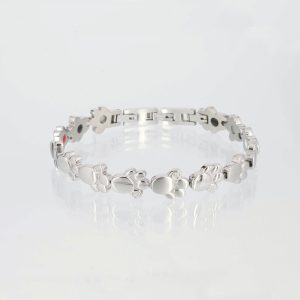 Energiearmband Pfote Silber