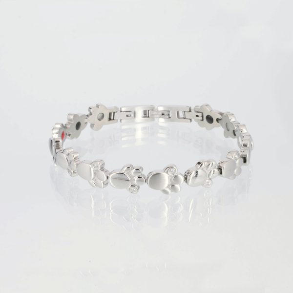 Energiearmband Pfote Silber