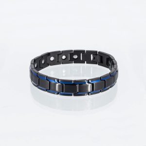 Magnetarmband Vision in Blau und Schwarz