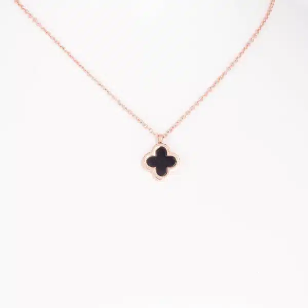 Magnetanhänger Schwarzes Blatt in Rosegold
