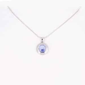 Magnetanhänger Stilles Glück in Silber und Blau