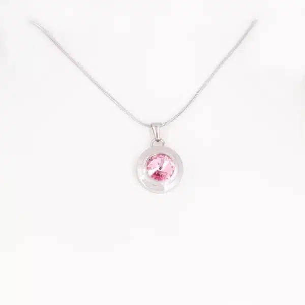 Magnetanhänger Stilles Glück in Silber und Rosa