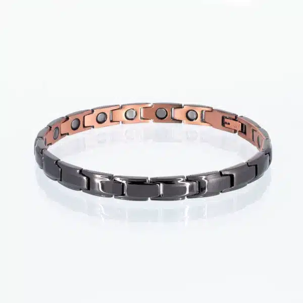 Kupferarmband Gelassenheit in Schwarz