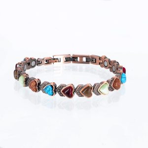 Kupferarmband Flower Power 1