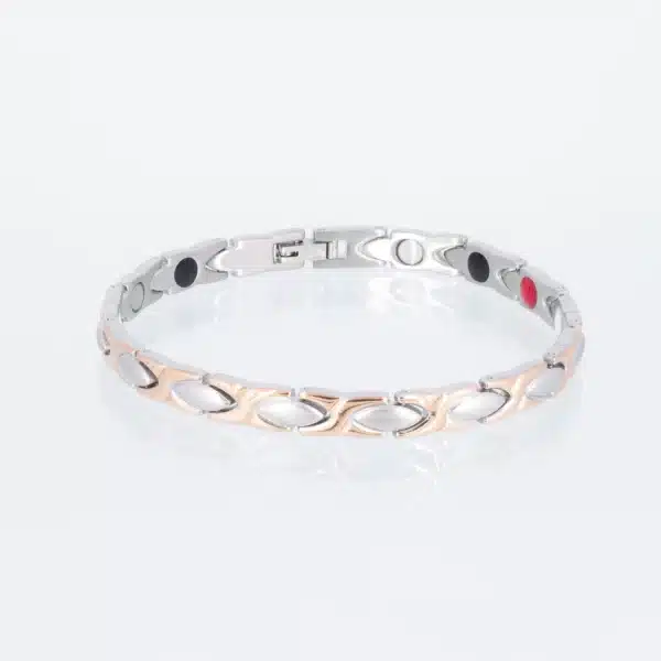 Energiearmband Ewige Liebe in Rosegold und Silber