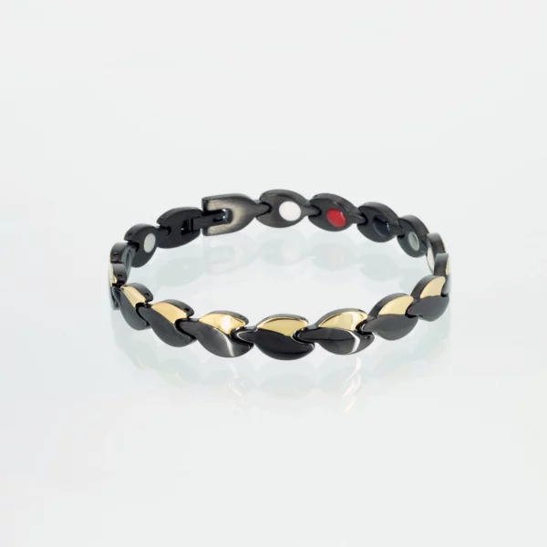 Energiearmband Sehnsucht in Schwarz und Gold