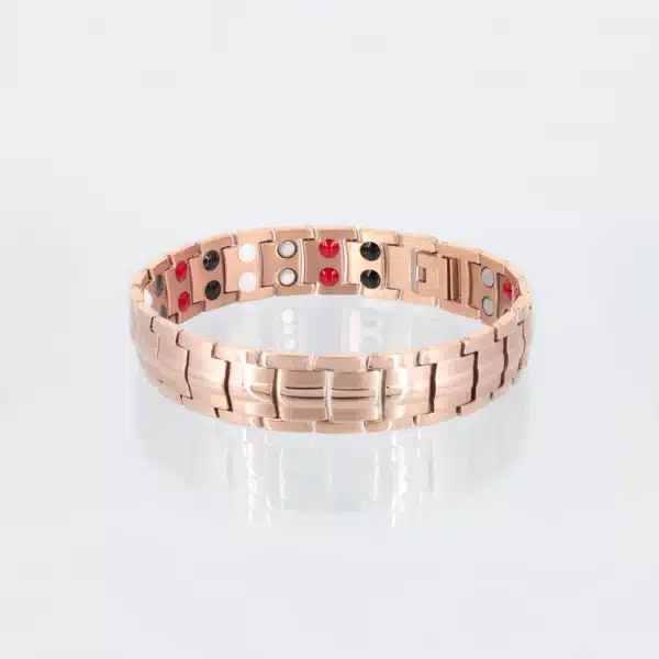 Doppelreihiges Energiearmband Stärke Rosegold