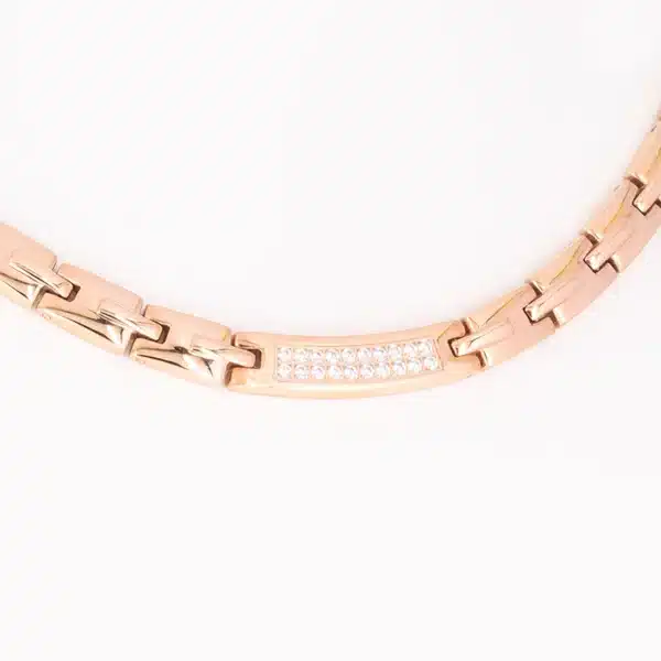 Collier Estephania in Rosegold mit Zirkonia