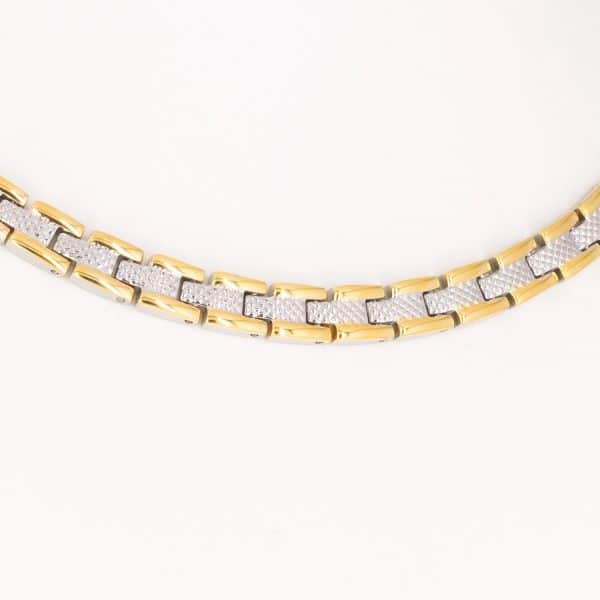 Collier Spur in Gold und Silber
