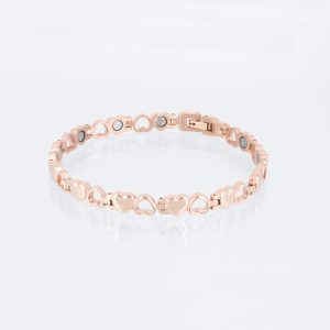 Magnetarmband Glück rosegoldfarben glänzend