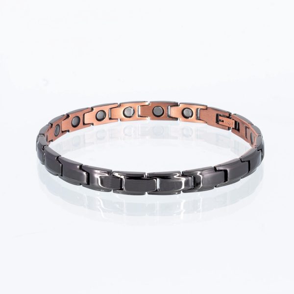 Kupferarmband Gelassenheit in Schwarz