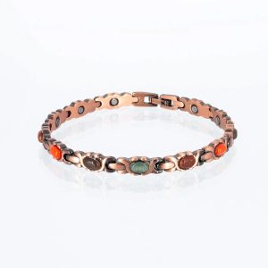 Kupferarmband Flower Power 2