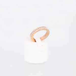 Magnetring Style 61 in Rosegold mit Zirkonia