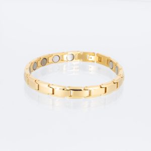 Goldenes Powerarmband mit extrastarken Magneten