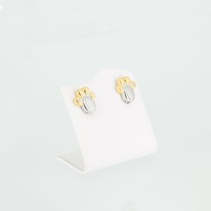 Magnetohrringe Pfote in Silber und Gold