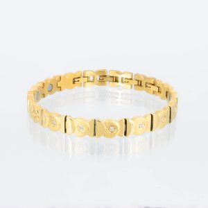 Magnetarmband Mondsichel in Gold