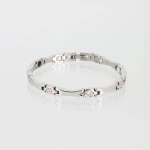 Energiearmband Zärtlichkeit in Silber und Rosa