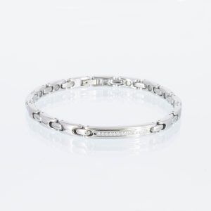 Magnetarmband Leuchtspur in Silber