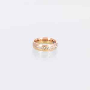 Magnetring Style 63 in Rosegold mit Zirkonia