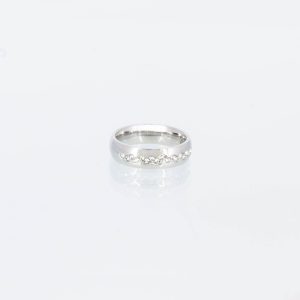 Magnetring Style 63 in Silber mit Zirkonia