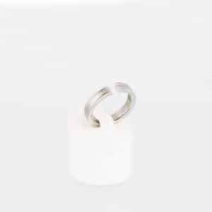 Magnetring Style 75 in silber mit Zirkonia