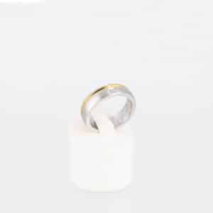 Magnetring Style 74 in bicolor mit Zirkonia