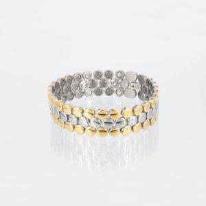 Dreireihiges Magnetarmband in Bicolor
