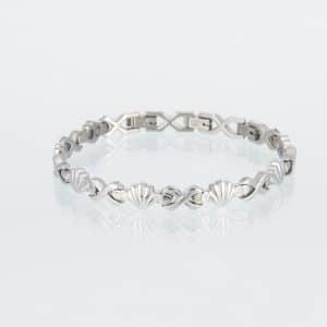 Magnetarmband Muschel in Silber