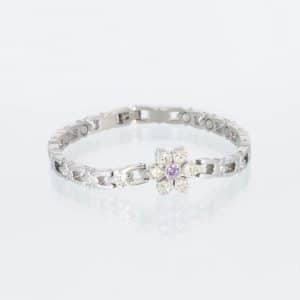Magnetarmband 8682 SZ in Silber und Lila