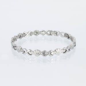 Magnetarmband Muschel in Silber